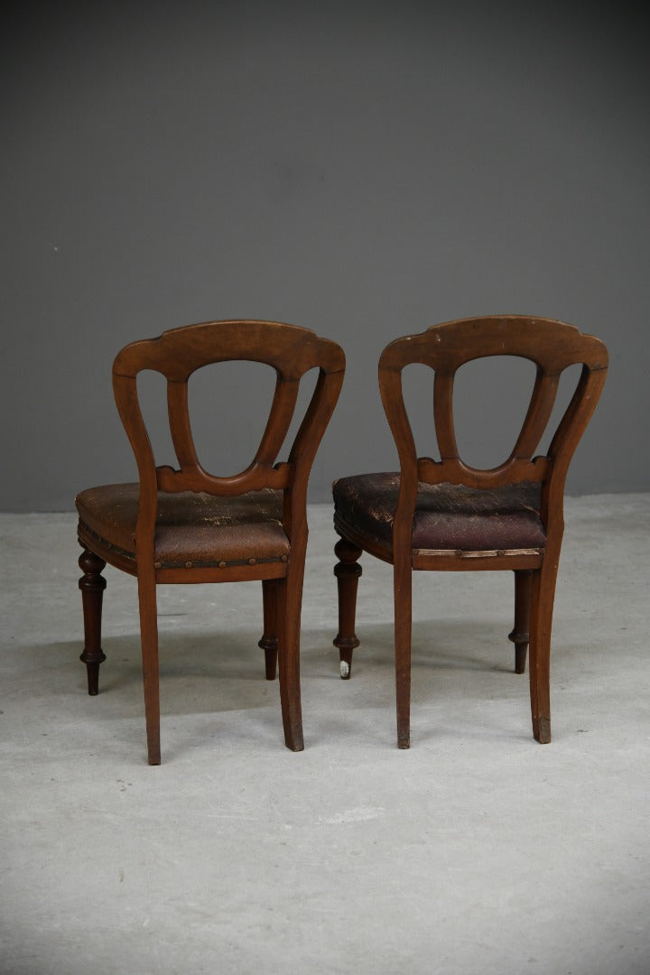 Pair Victorian Dining Chairs