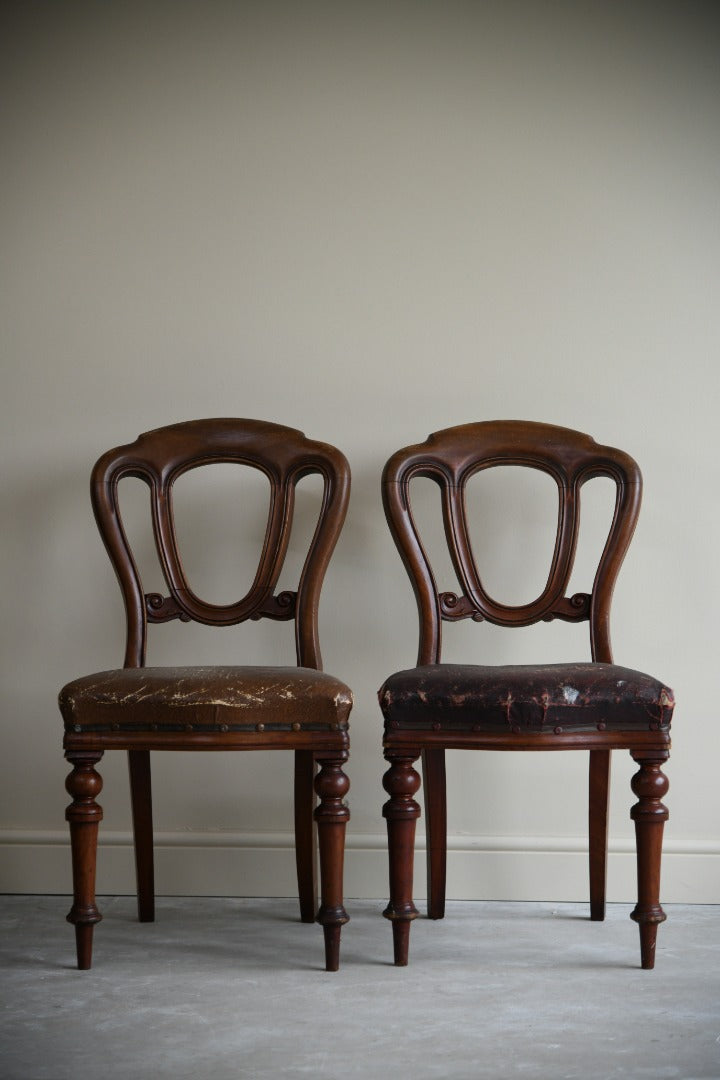 Pair Victorian Dining Chairs