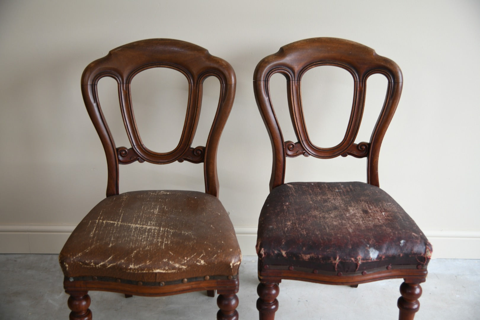 Pair Victorian Dining Chairs