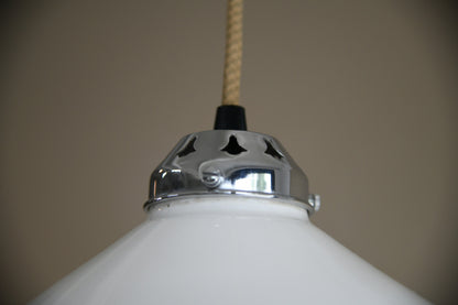 White Rise & Fall Ceiling Light