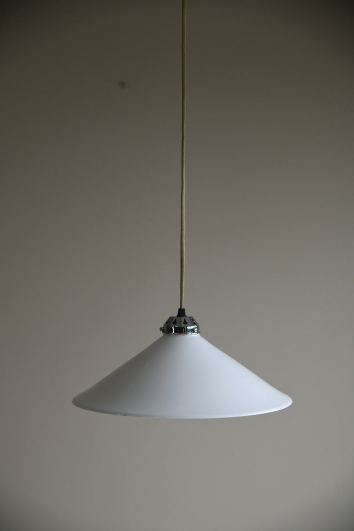 White Rise & Fall Ceiling Light