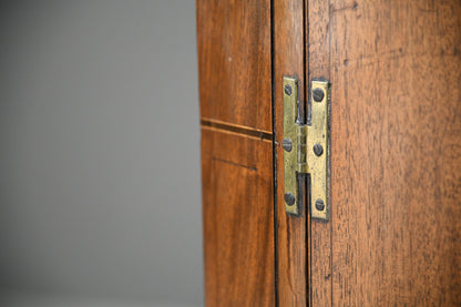Georgian Mahogany Bow Front Corner Cupboard