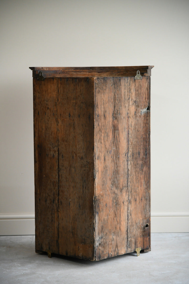 Georgian Mahogany Bow Front Corner Cupboard
