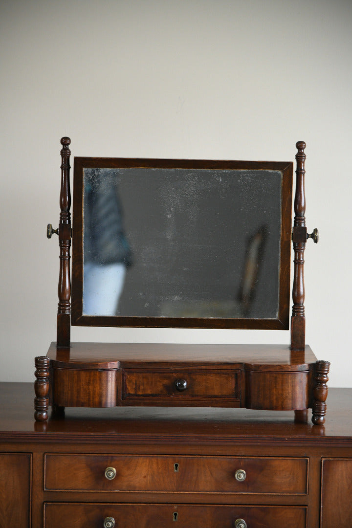 Antique Mahogany Toilet Mirror