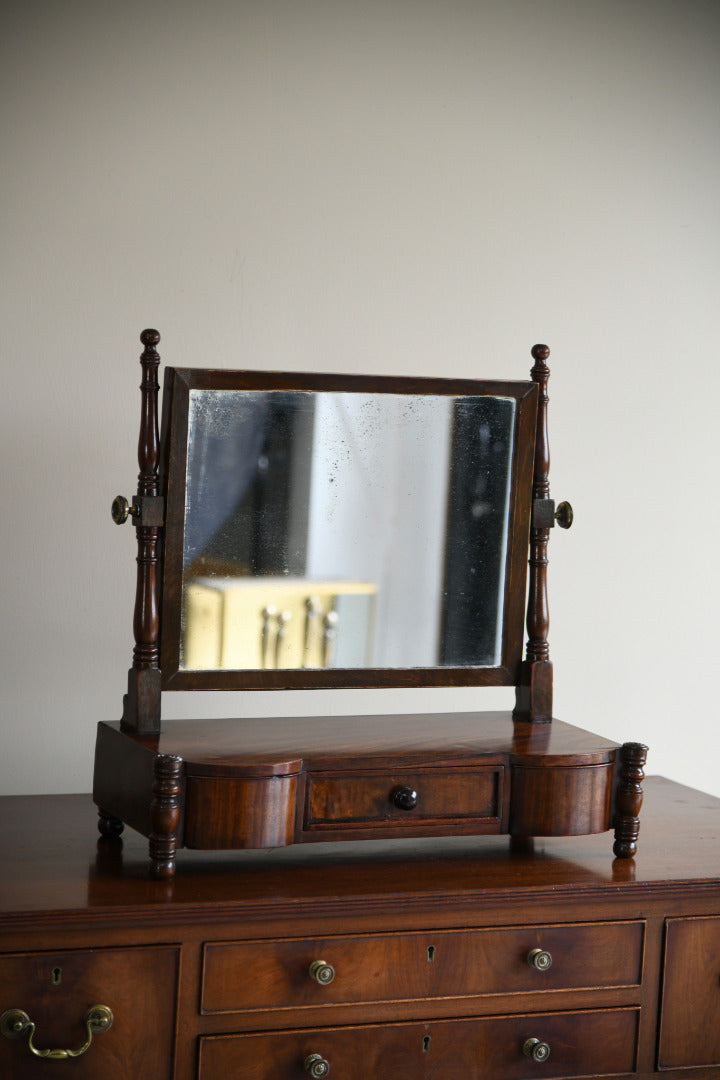 Antique Mahogany Toilet Mirror