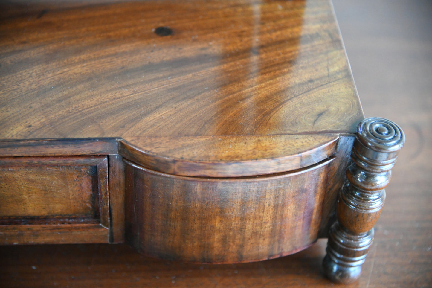 Antique Mahogany Toilet Mirror