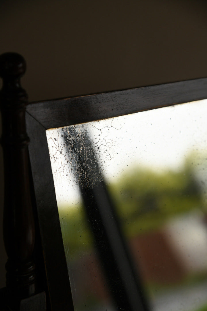 Antique Mahogany Toilet Mirror