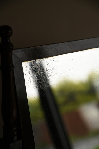Antique Mahogany Toilet Mirror