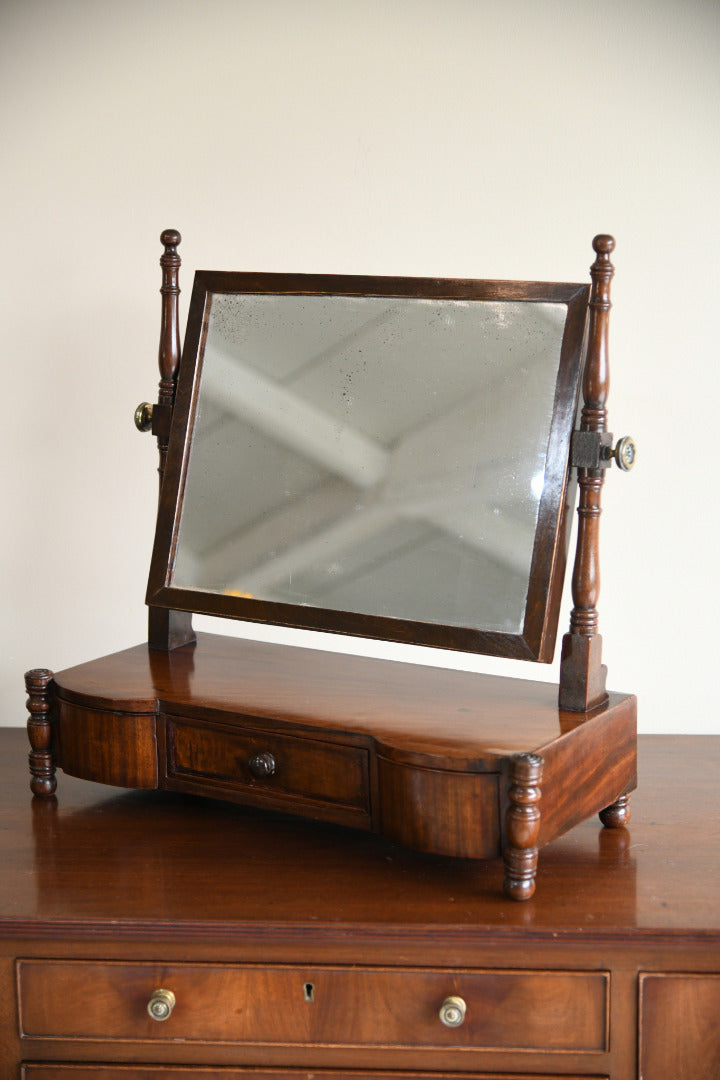 Antique Mahogany Toilet Mirror