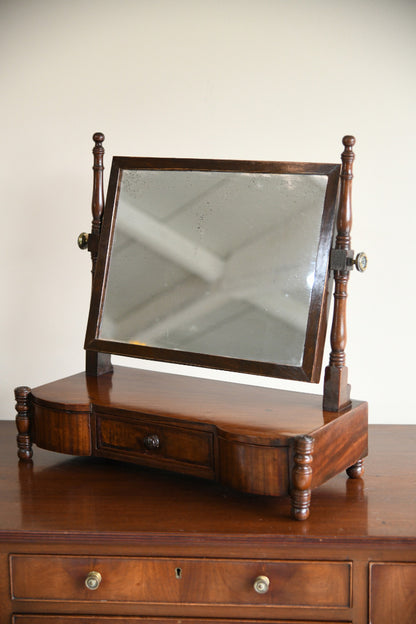 Antique Mahogany Toilet Mirror