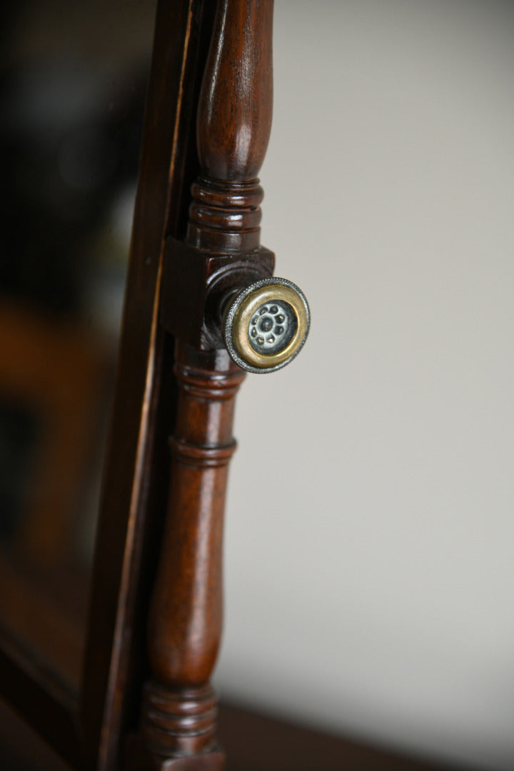 Antique Mahogany Toilet Mirror