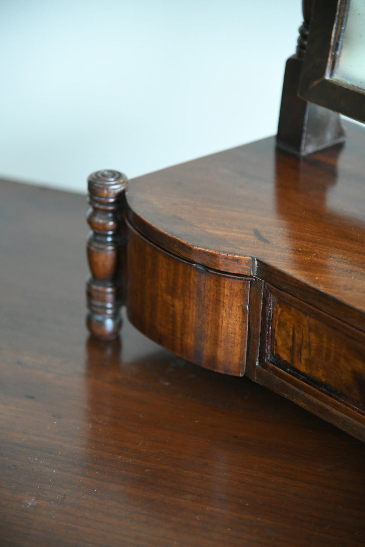 Antique Mahogany Toilet Mirror