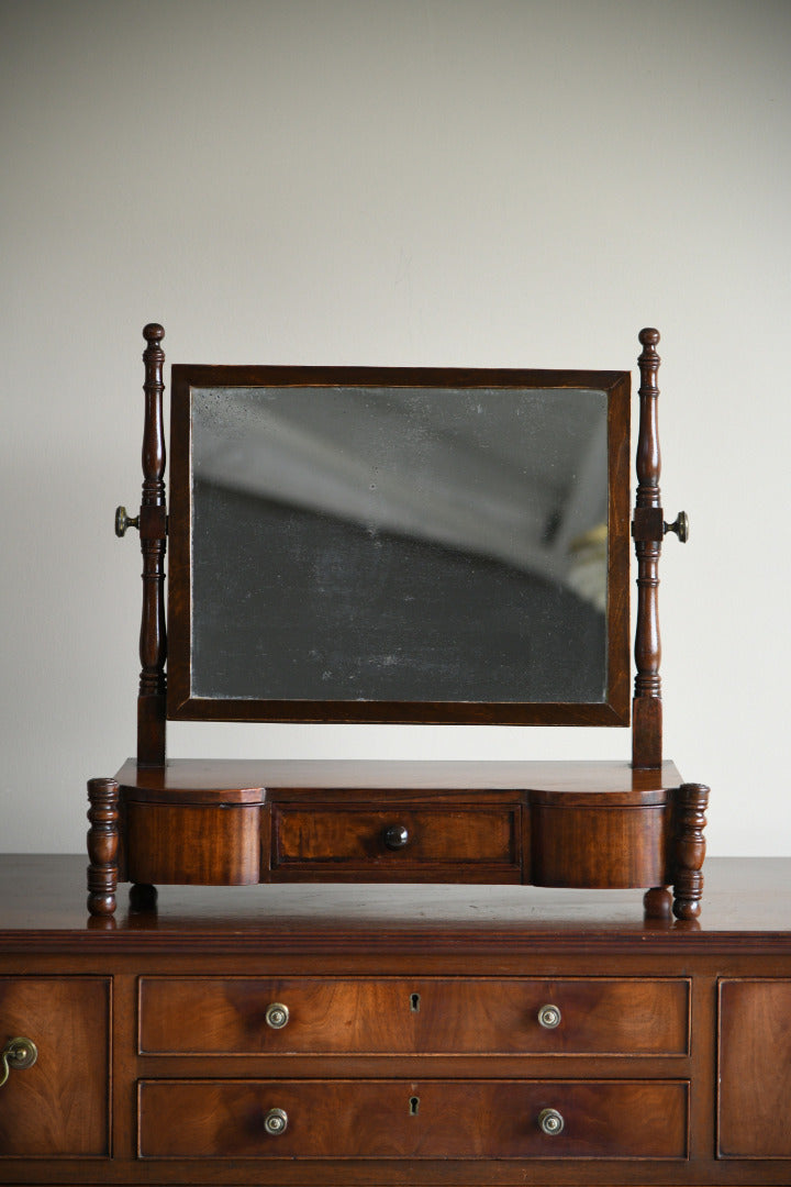 Antique Mahogany Toilet Mirror