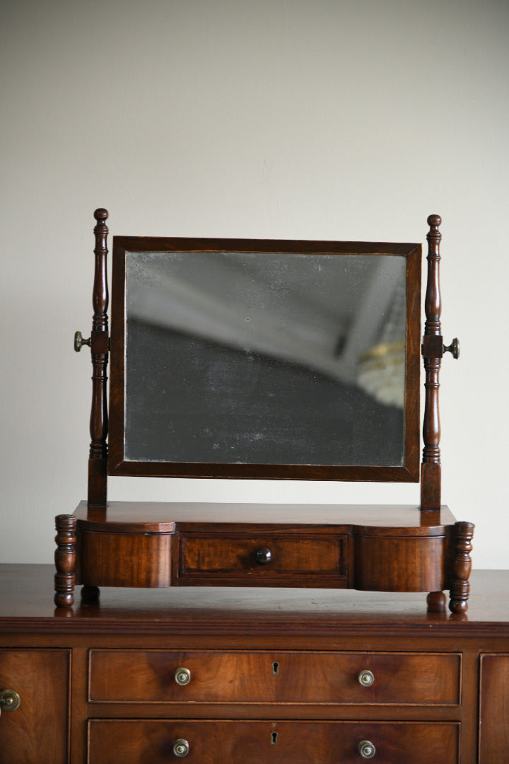 Antique Mahogany Toilet Mirror