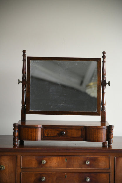 Antique Mahogany Toilet Mirror