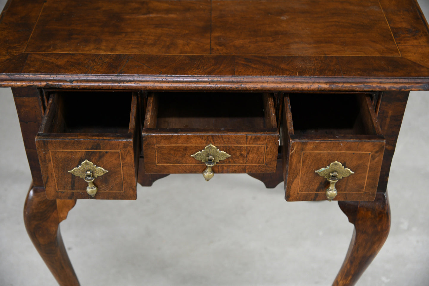 Queen Anne Style Walnut Low Boy