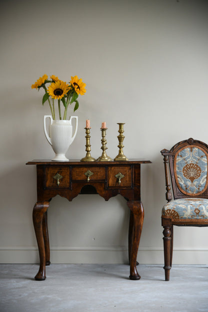 Queen Anne Style Walnut Low Boy