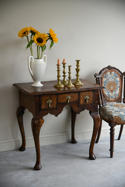 Queen Anne Style Walnut Low Boy