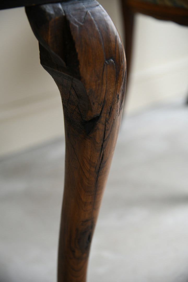 Queen Anne Style Walnut Low Boy