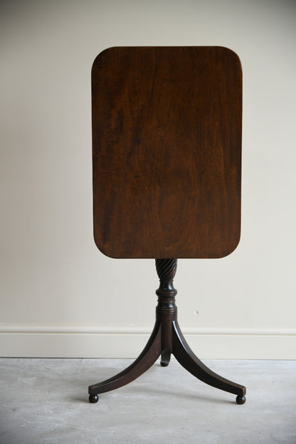 Mahogany Tilt Top Wine Table