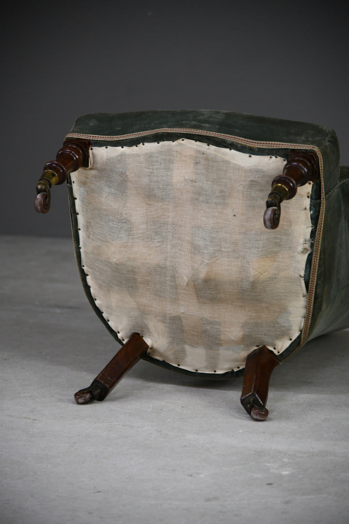 Antique Button Back Nursing Bedroom Chair