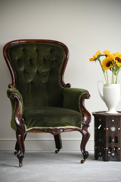 Victorian Mahogany Armchair