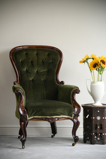 Victorian Mahogany Armchair