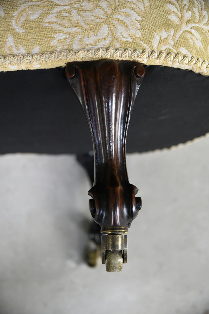 Small Victorian Upholstered Chaise Longue