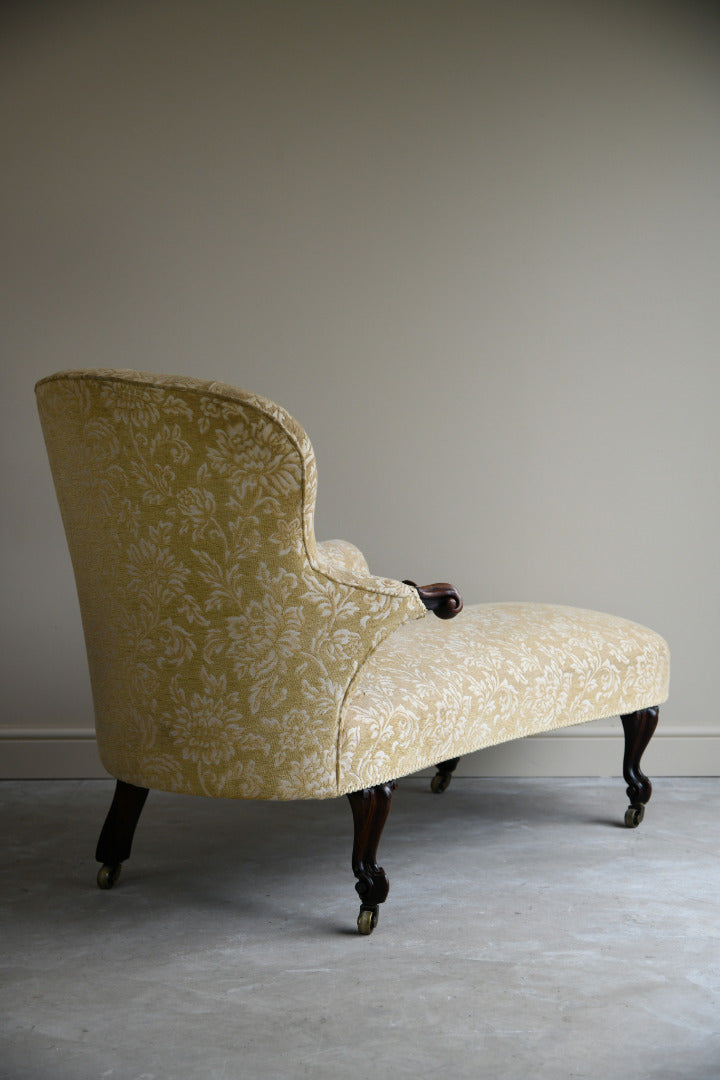 Small Victorian Upholstered Chaise Longue