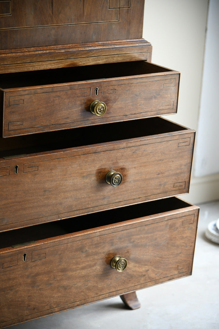 Regency Mahogany Linen Press