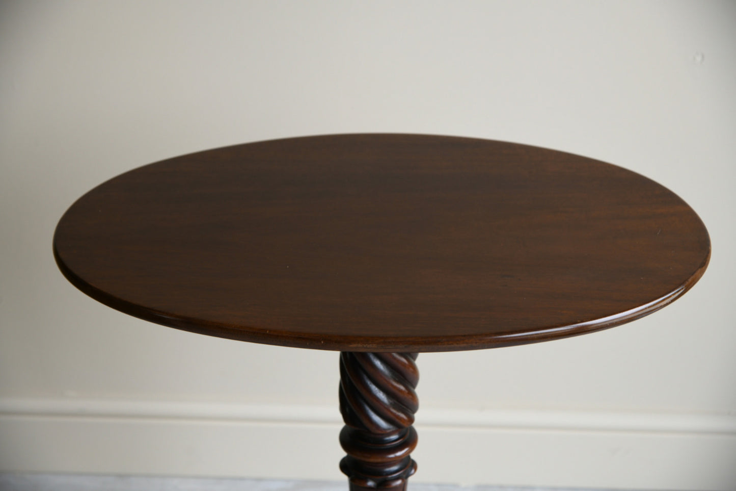 Antique Oval Mahogany Side Table