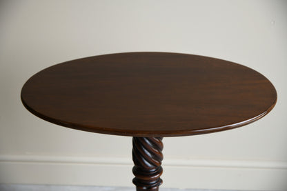 Antique Oval Mahogany Side Table