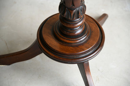 Antique Oval Mahogany Side Table