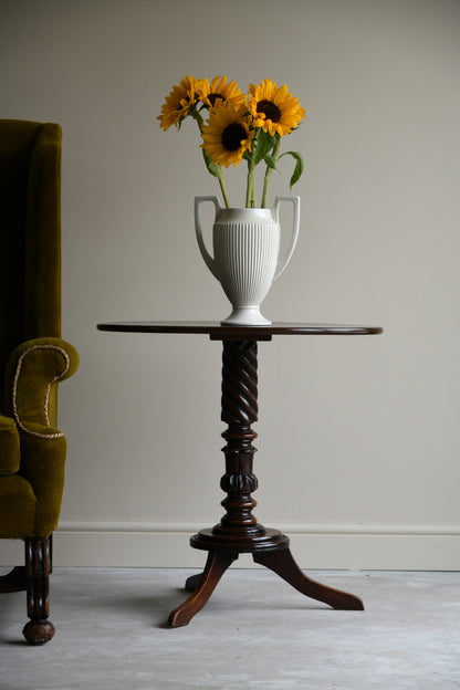 Antique Oval Mahogany Side Table