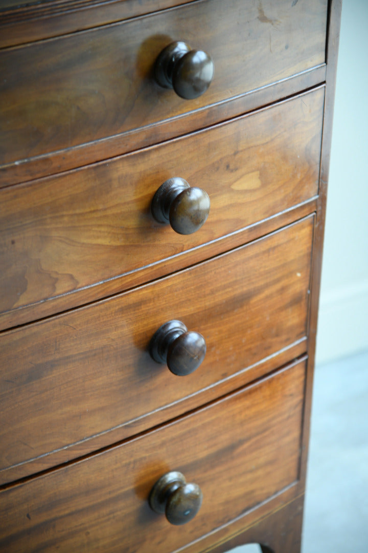 Antique Bow Front Chest of Drawers