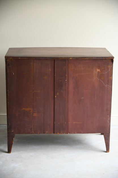 Antique Bow Front Chest of Drawers