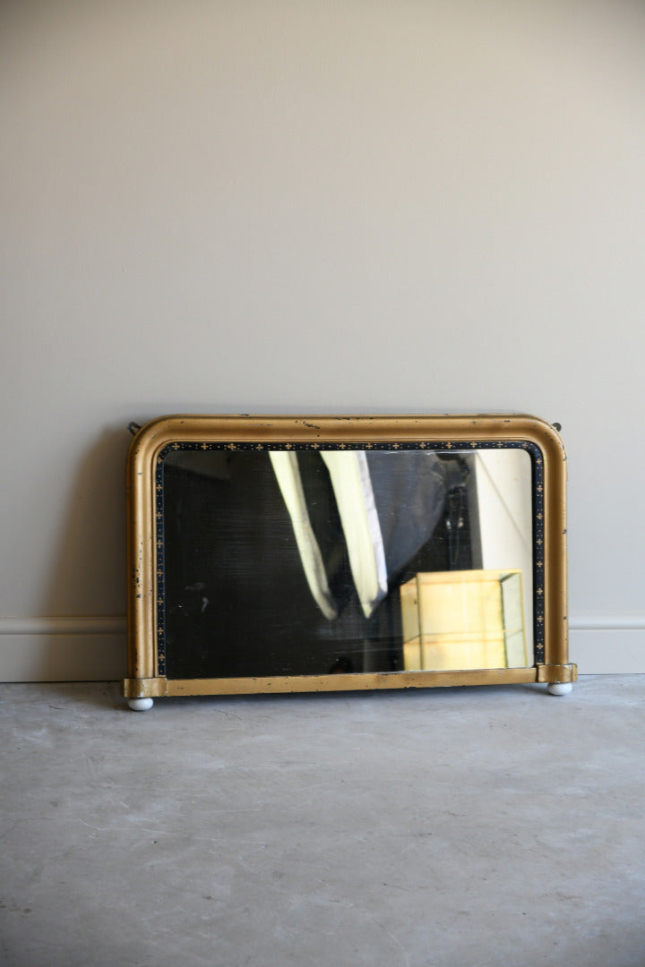 Antique Gilt Overmantle Mirror