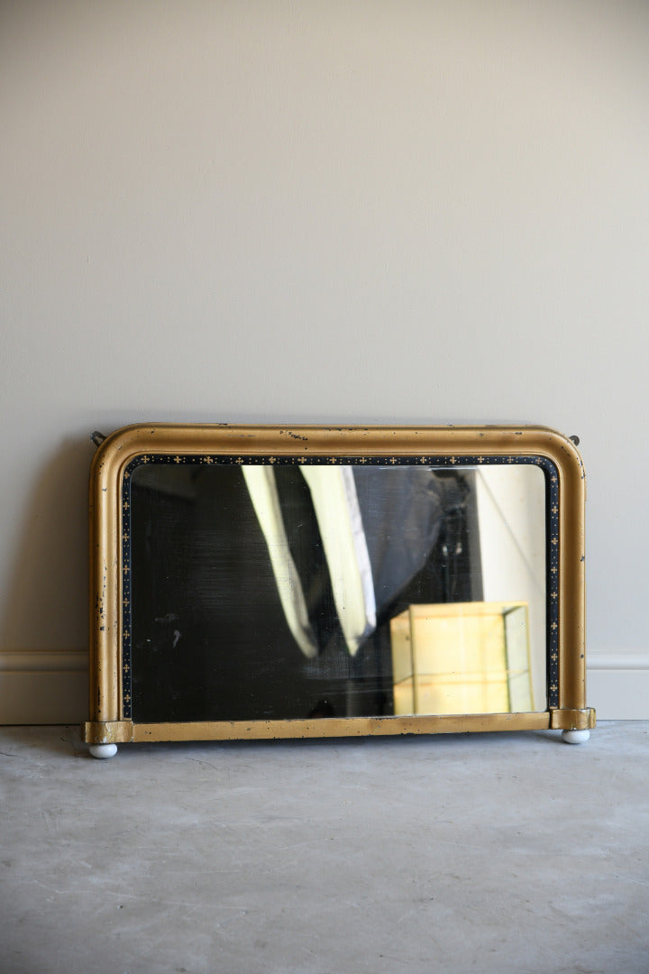 Antique Gilt Overmantle Mirror