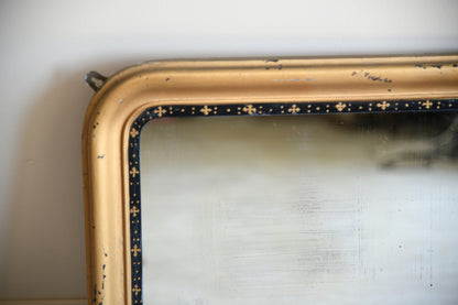 Antique Gilt Overmantle Mirror