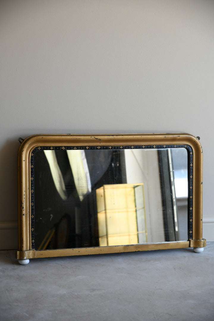 Antique Gilt Overmantle Mirror