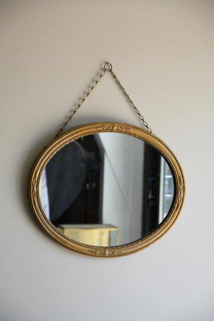 Oval Gilt Mirror