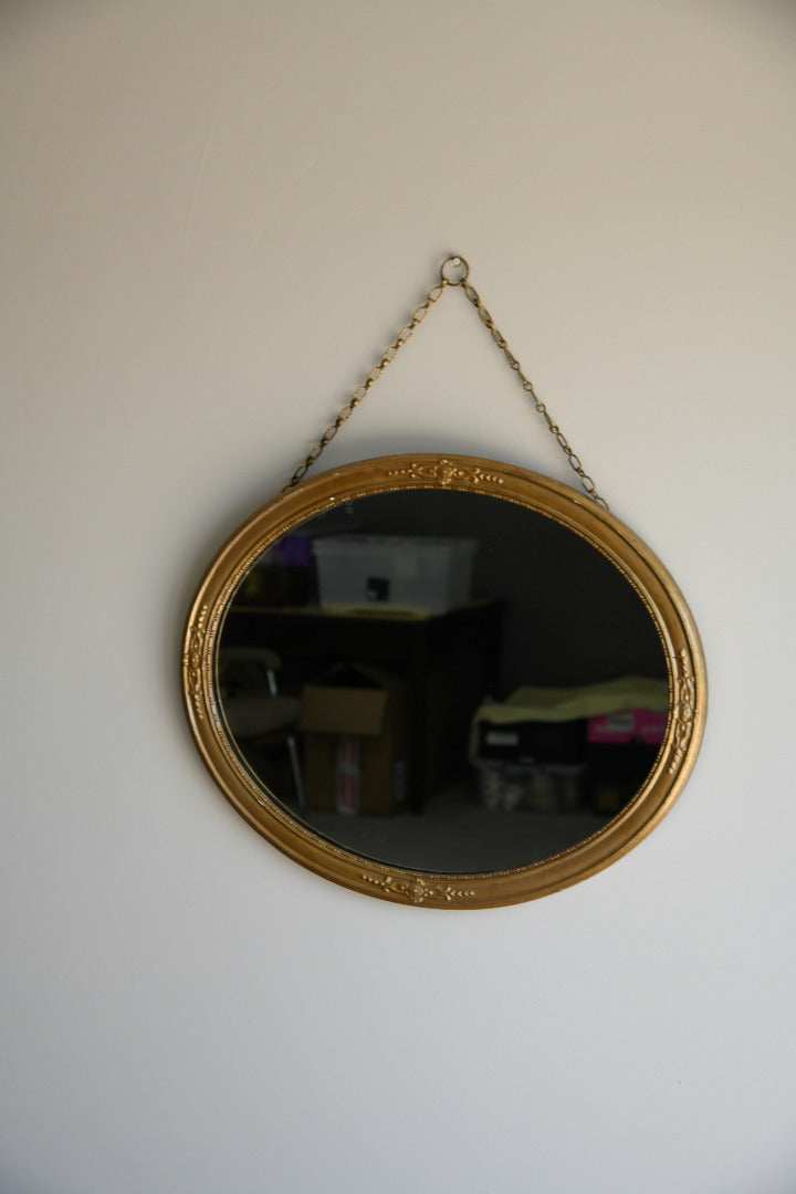 Oval Gilt Mirror