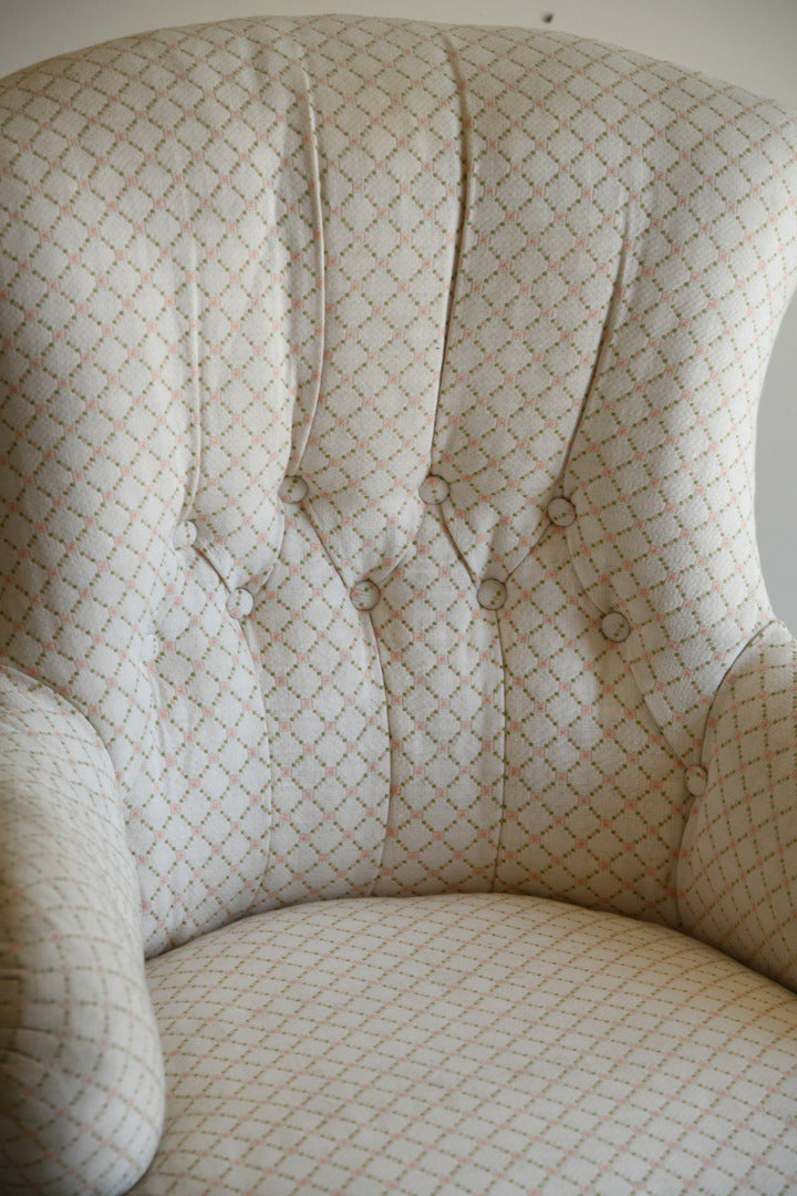 Victorian Button Back Nursing Chair