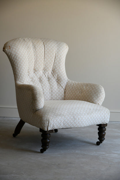 Victorian Button Back Nursing Chair