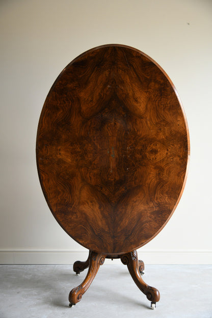 Victorian Walnut Tilt Top Breakfast Table