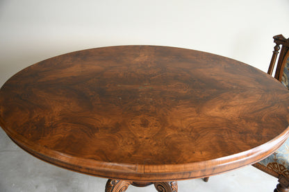 Victorian Walnut Tilt Top Breakfast Table