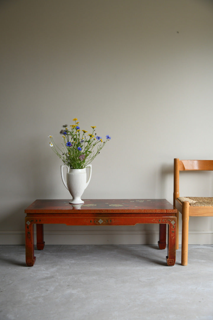 Red Oriental Coffee Table