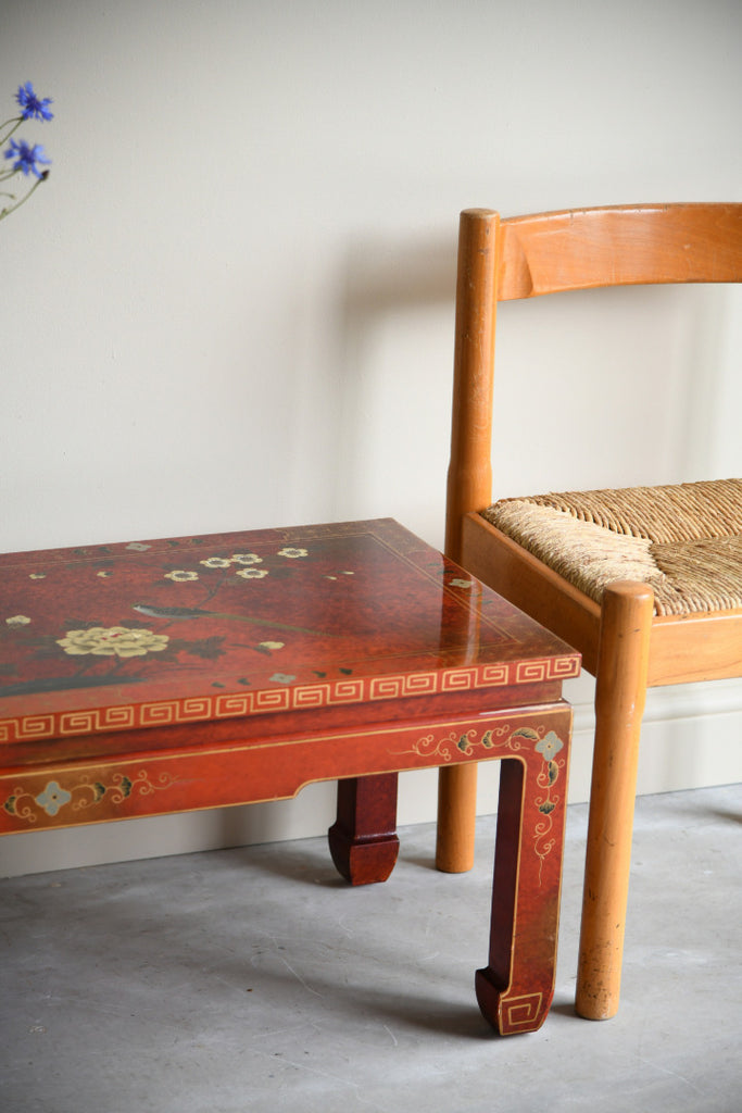 Red Oriental Coffee Table