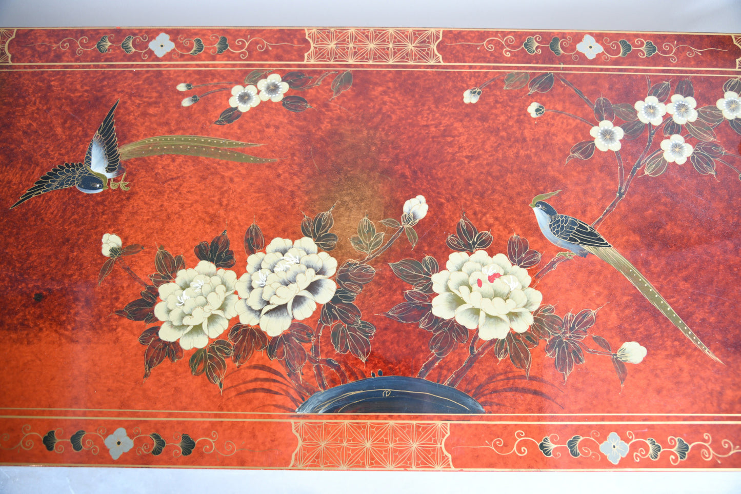 Red Oriental Coffee Table