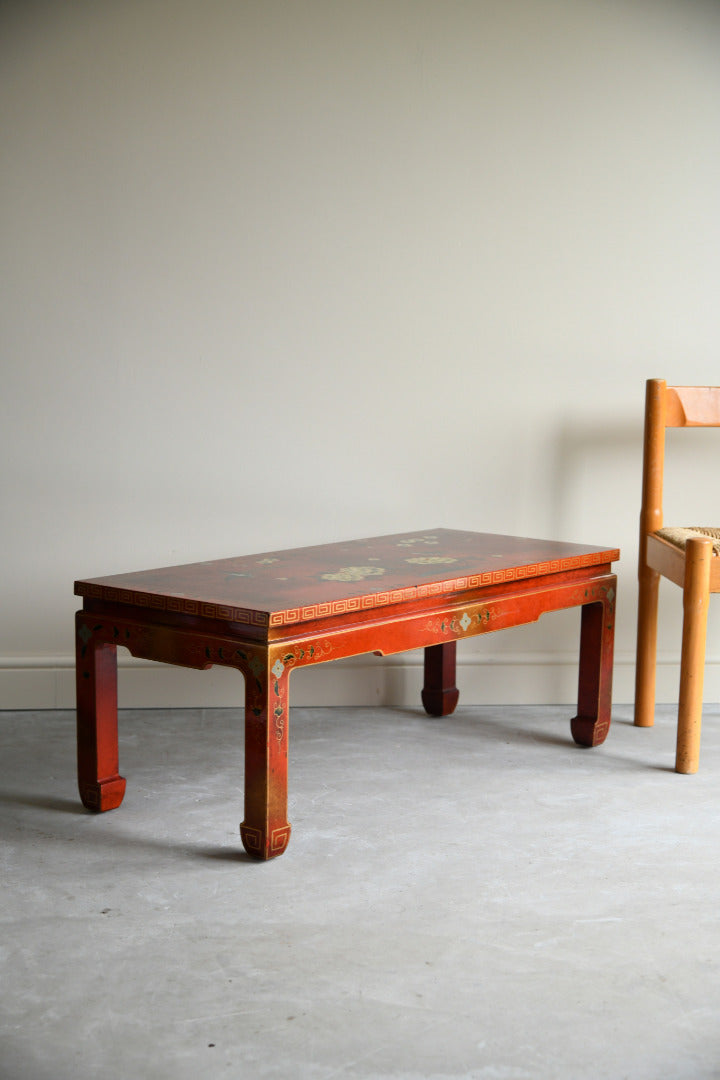 Red Oriental Coffee Table